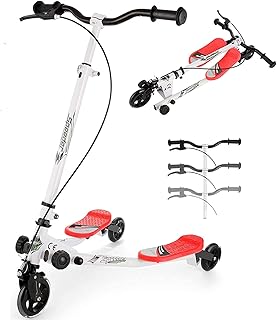 Trottinette y-felker avec trois roues pour aller avec une technologie automotrice et deux