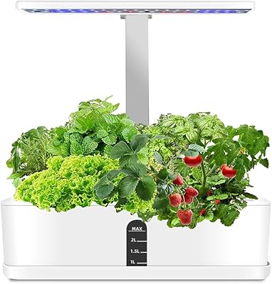 Gluckluz 9 pièces système hydroponique de jardin intérieur intelligent kit de culture d'herbes