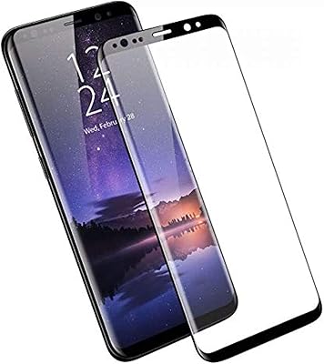 Protecteur d'écran entièrement incurvé en verre trempé pour samsung galaxy s9, noir
