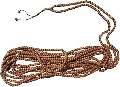 Un chapelet islamique fait à la main en bois, composé de 1000 grains