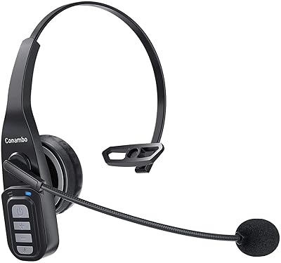 Casque bluetooth v5.0, casque mains libres sans fil à réduction de bruit