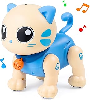 Jouet robot chat marston pour garçons et filles, jouets interactifs télécommandés pour enfants