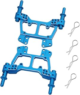 Hobbypark 188822 tête d'amortisseur avant/arrière en aluminium avec arbre de carrosserie 188837 clips