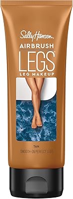 Lotion pour les jambes sally hansen air brush, tan glow, 4 oz/118,3 g