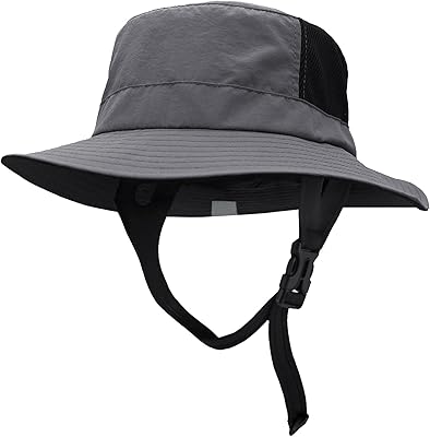 Chapeau de surf upf 50+, chapeau pare-soleil imperméable avec mentonnière réglable pour le surf