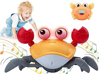 Un jouet rampant musical en forme de crabe pour enfants, un jouet rampant