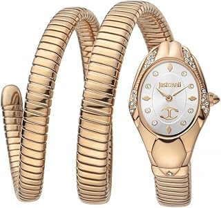 Montre à quartz serpent nobile just cavalli pour femme, affichage analogique et bracelet