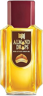 Huile capillaire d'amande bajaj avec huile de vitamine e, 100 ml