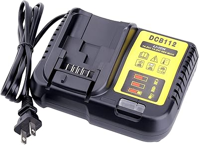 Chargeur rapide 3a dcb115 dcb112 compatible avec batterie au lithium dewalt