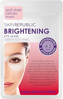 Masque éclaircissant pour les yeux skin republic, pour des yeux lumineux et d'apparence