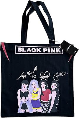 Grand sac fourre-tout imprimé carnit, sac de courses en coton, sac fourre-tout noir