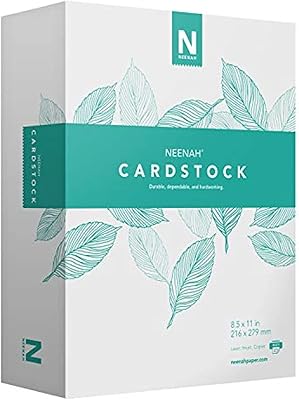 Cartes d'indexation blanches nenah cardstock 110 lb 199 ​​g m2 papier cartonné très