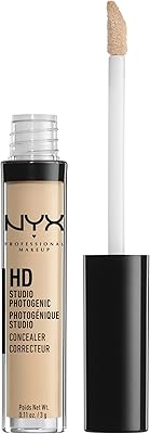 Nyx photogenic hd concealer, maquillage professionnel, beige nude, 0,11 oz (pack de 1)