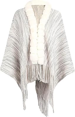Q-bomb pull surdimensionné pour femme coupe ajustée col en fourrure manteau