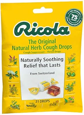 Gouttes contre la toux à base de plantes naturelles ricola - 21 pièces