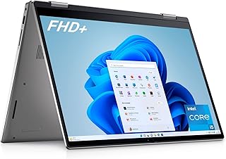 Ordinateur portable dell inspiron 7420 14 pouces fhd+ 2-en-1, intel core i5-1235u, 8
