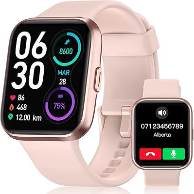 Montre intelligente ayak (répondre/passer des appels) 1,69 pouces avec suivi de la condition