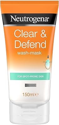 Neutrogena clear & defend masque nettoyant pour peaux à taches 150 ml