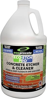 Nettoyant et gravure pour béton eco h pro, dissolvant de farine, acide organique