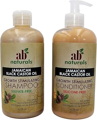 Shampooing et après-shampoing à l'huile de ricin noire jamaïcaine ap naturals pour renforcer
