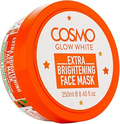 Masque visage extra éclaircissant cosmo glow white 250 ml, soin de la peau