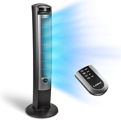 Lasko ventilateur tour électrique portable de 42 po avec réglage de l'heure nocturne