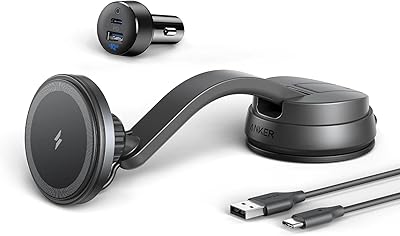 Chargeur magnétique sans fil anker (maggo), support de charge de voiture 613 avec