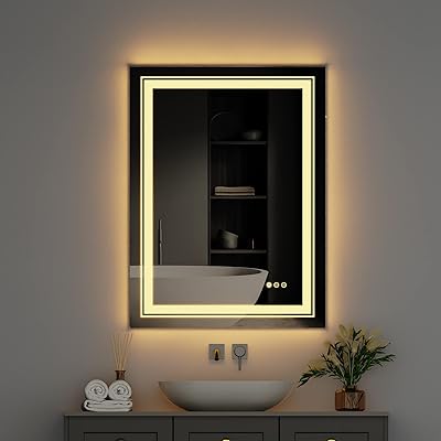 Miroir de salle de bain led wise4 : 600 x 800 mm