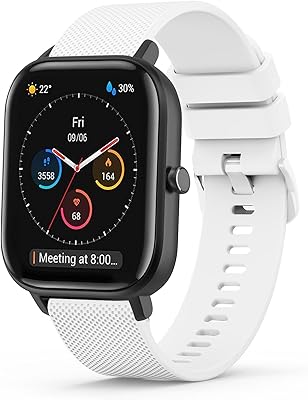 Bracelet de montre de remplacement en silicone durable de 20 mm pour amazfit