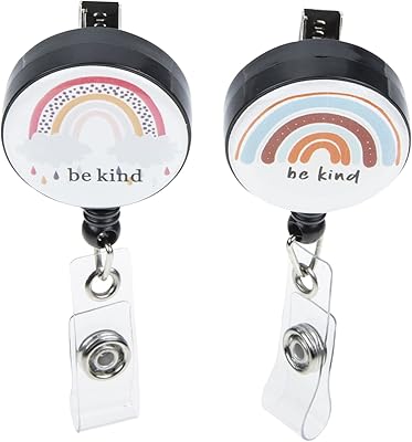 Magiclulu 4 pièces bobines de badge rétractable bobine de badge pédiatrique porte-badge support