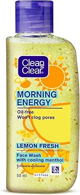 Nettoyant visage clean & clear morning energy au citron rafraîchissant jaune