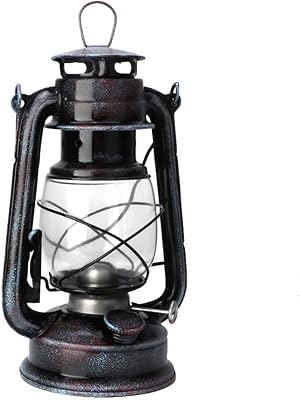 Lampe à kérosène vintage de 24 cm, lampe à kérosène rétro, style rétro