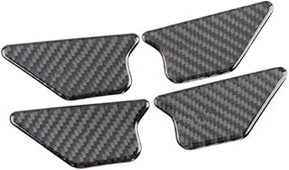 Pour audi q3 2013-2018 fibre de carbone porte intérieure bol paillettes décalcomanies décoration