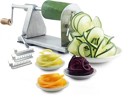 Trancheuse à légumes en spirale en acier inoxydable bob design trancheuse de pommes