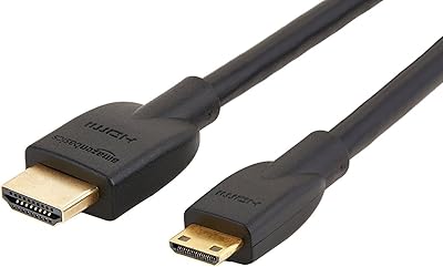 Câble adaptateur amazonbasics mini hdmi vers hdmi tv haute vitesse, 10 pieds