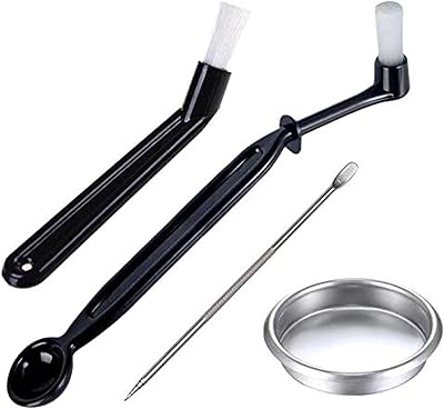 Brosse de nettoyage pour cafetière avec kit d'insert de rinçage à contre-courant