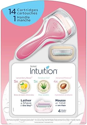 Lames de rasoir pour femmes chic intuition, paquet de 14 assortis avec manche de rasoir. Transformez votre façon de consommer avec Diaytar Sénégal