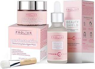 Masque facial aux algues marines pro lixer + sérum à la vitamine c