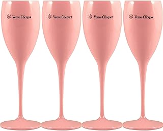 Gobelets en acrylique veuve clicquot, gobelets ice gold, paquet de 4, rose. Diaytar Sénégal : Innovation, diversité et accessibilité