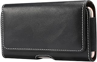 Dfv mobile - housse horizontale en cuir avec passant de ceinture nouveau