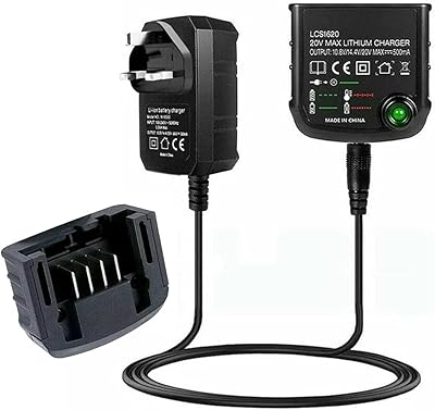 Merthby lcs1620 chargeur de batterie lithium-ion de remplacement pour black & decker