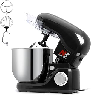 Mélangeur sur socle multifonction, 1200w 8l, batteur électrique de cuisine à 6 vitesses
