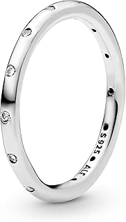 Bracelet intemporel en argent sterling pour femme, bague simple et brillante, zircone cubique