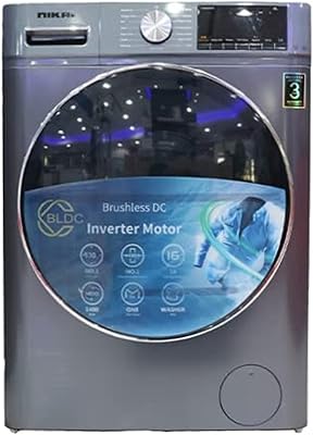 Lave-linge à chargement frontal nwm800fib avec technologie inverseur, capacité de 8 kg, fonctionne