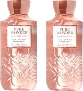 Gel douche bath & body works pure wonder 295 ml (paquet de 2)