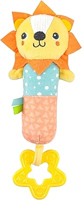 Hochet en peluche douce moon avec personnages colorés sons et dents