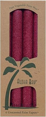 Tapis aloha bay candle 9 pouces bordeaux 4 pièces (paquet de 1)