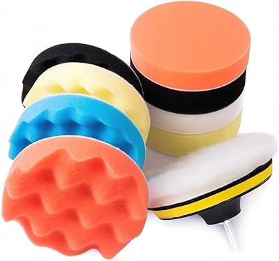Ensemble de tampons de polissage de voiture de 3 pouces, 10 pièces, kit