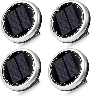 Lampes solaires sworway, 4 pièces lumières solaires extérieures au sol ip65 imperméabilisent
