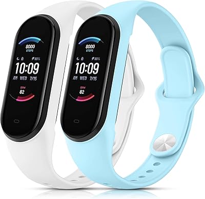 Bracelet de montre umeda pour xiaomi mi band 6, xiaomi mi band 5 et amazfit band 5, bracelets de sport en silicone souple imperméable pour xiaomi mi band 6 et xiaomi mi band 5 pour femmes et hommes. Redéfinissez vos attentes shopping avec Diaytar